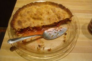 rhubarb apple pie